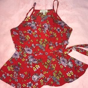 Floral Spaghetti Top